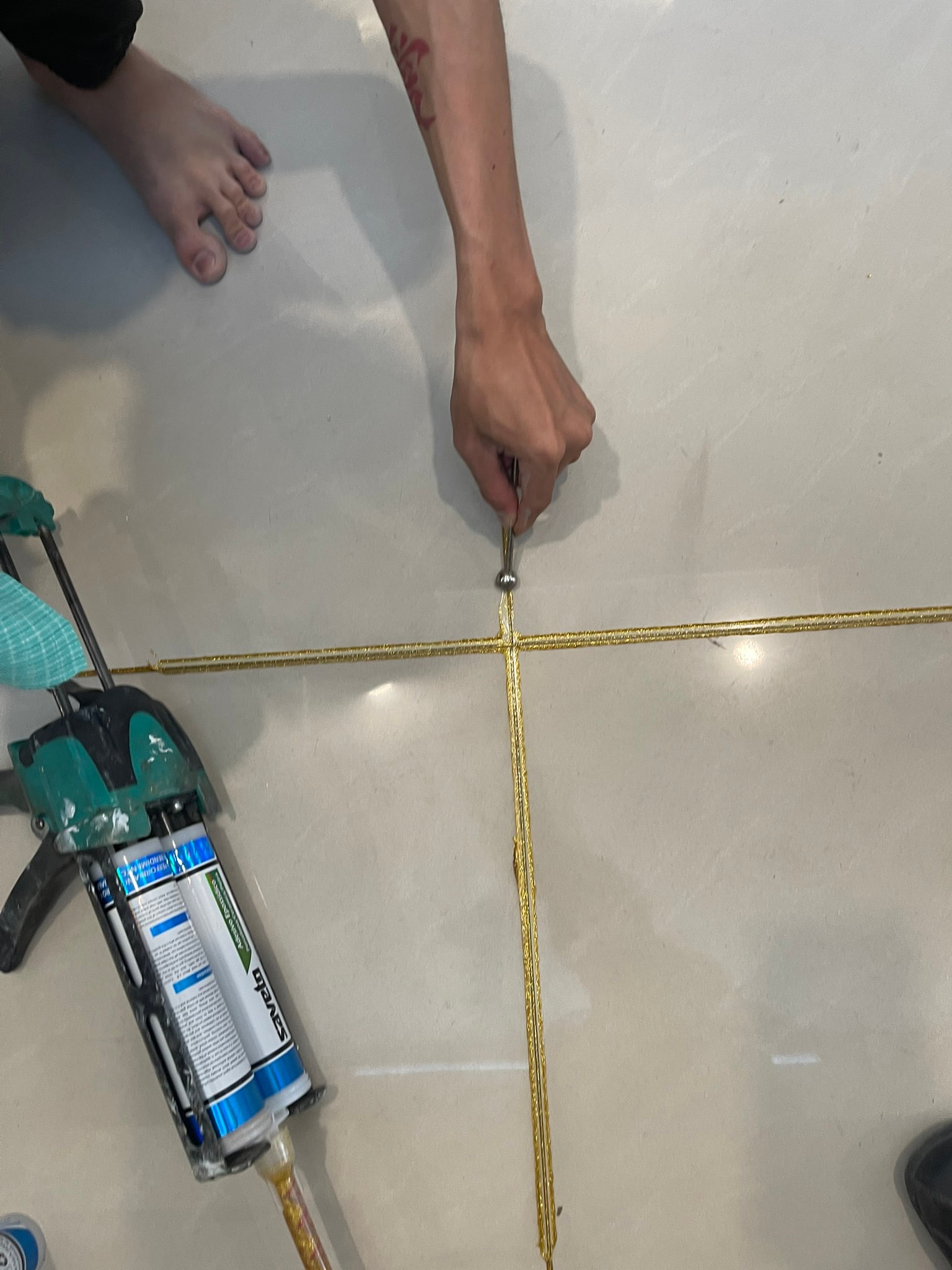 thi công bơm keo epoxy thực tế